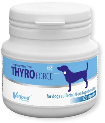 Immagine prodotto di Integratore alimentare per cani VetFood Thyroforce, 120 capsule