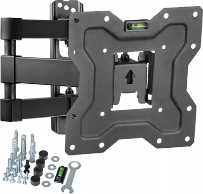 Produktbild von King Mount Uchwyt TV KG-1027 | 15" - 48" | Obrotowy | Uchwyt do Telewizora | Vesa 100x100 - 200x200 | 35 kg | Czarny