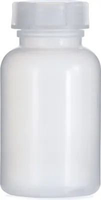 Produktbild von 250 ml Weithalsflasche mit Deckel, naturfarben, rund, G 40