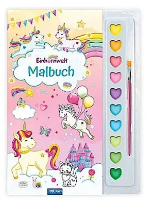 Produktbild von TRÖTSCH - Malbuch mit Tuschkasten Einhornwelt