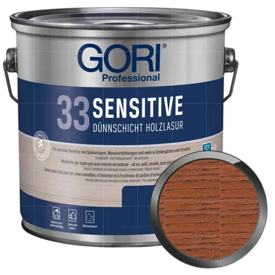 Produktbild von GORI 33 Sensitive Holzlasur 2.5 Liter BURMA TEAK Dünnschichtlasur Holzschutzlasur