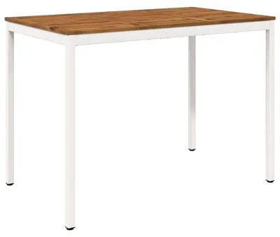 Produktbild von vidaXL Gartenbar-Tisch Natürlich und Weiß 147 x 88,5 x 105 cm