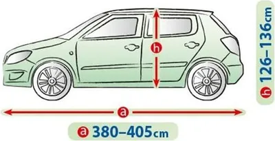 Produktbild von Vollgarage Abdeckplane Ganzgarage Autoabdeckung Profi Schrägheck 3,8-4,05m