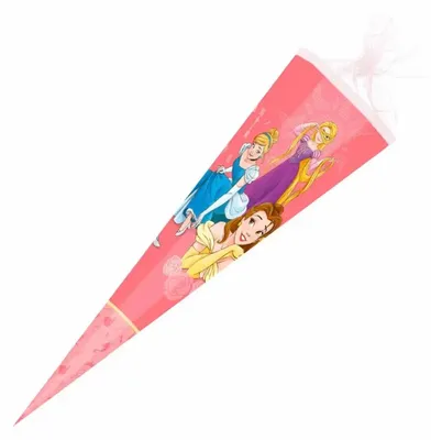 Produktbild von Nestler Schultüte Tüllv. 85 cm 6-eckig Princess Shine Disney