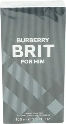 Obrázek produktu pro Burberry Brit For Him, Pánské, 100 ml, Nedoplnitelná lahvička, Zázvor, Cedr, Tonkové boby