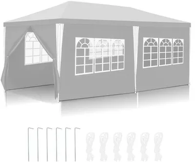 Produktbild von Freizeithalle 3x6m Weiß, multifunktional für Veranstaltungen und Außenbereich
