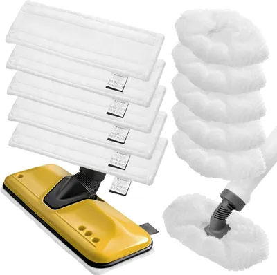 Produktbild von Navaris Dampfreiniger Ersatzbezug - Microfaser-Tuchset - Kompatibel mit Kärcher EasyFix SC 2 bis 5 Serie - Ersatz Mikrofaser Pads - Für Boden & Hand