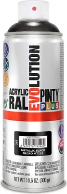 Zdjęcie produktu dla Farba w sprayu Pintyplus Evolution MT153 Metallic 400 ml Czarny
