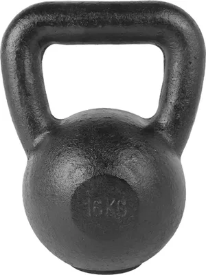 Obrázek produktu pro Tunturi 16 kg litinový kettlebell s gumovou základnou, kettlebell