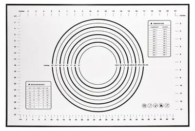 Image de Rouleau à pâtisserie réglable avec tapis de cuisson en silicone
