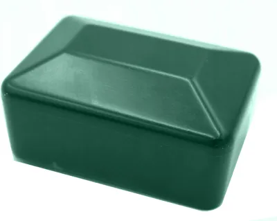 Produktbild von LogistSystem - 10x Zaunpfahlkappe für Außenmaß 20x30 mm - Zaunkappen - Grün - Pfostenkappe Pyramide Rechteckig - Zaunpfostenkappen - Zaunabdeckung - Pfahl Deckel - Rohrkappen aus Kunststoff