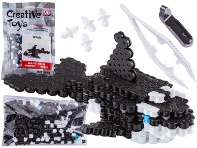 Produktbild von Bügelperlen 3D-Version, ORKA-Schablone, Sachet, Bügelbrett