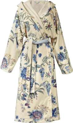 Produktbild von Pip Studio Bademantel Secret Garden Bathrobe Farbe WhiteBlue Größe S