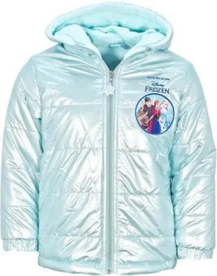 Produktbild von Disney Die Eiskönigin Elsa Kinder Winterjacke Jacke Kapuze Mädchen – Blau / 92