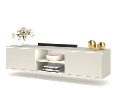 Produktbild von Fernsehschrank TV-Lowboard KING HÄNGEND Mit LED Cashmere/Cashmere 160cm