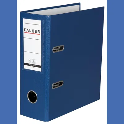 Produktbild von Falken 11285681 Ordner - A5 hoch, 80mm, PP-Folie, blau