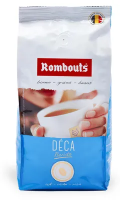 Produktbild von Rombouts Deca Kaffeebohnen 500g – Koffeinfreier Premium Kaffee, volles Aroma und milde Röstung, 100% Arabica, ideal für Vollautomaten und Siebträger
