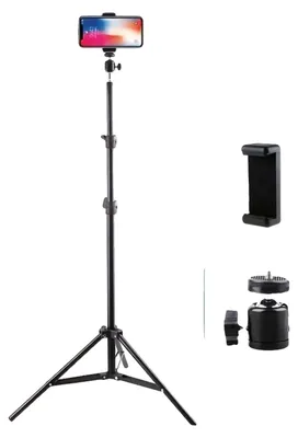 Obrázek produktu pro Stativ, výška 160 cm, skládací konstrukce, černá barva