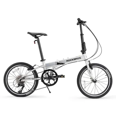 Produktbild von ROCKBROS MBS 20 Zoll Faltrad Mit 8 Gang Klapprad Aluminium tragbar Damen Herren Silber