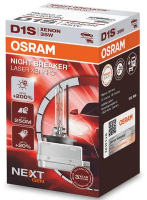 Produktbild von 1 Stück OSRAM NIGHT BREAKER LASER +200% Birnen Lampen Xenon Scheinwerfer D1s