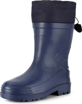 Produktbild von Ladeheid Herren federleichte Eva Thermo Gummistiefel warm mit Stulpe gefüttert LA-892 (Navy, 47 EU)