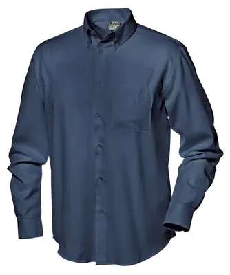 Produktbild von Sir Safety Herren Arbeitshemd Langarm 80% Baumwolle 20% Polyester, M+, Blau