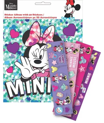 Produktbild von Disney Minnie Looking Aufkleberalbum mit 50 Aufklebern
