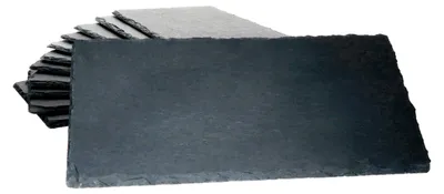 Produktbild von 12x Schieferplatten 17 x 34 cm Tisch-Set Untersetzer Servierplatte Naturschiefer