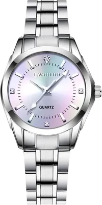 Produktbild von Klassische Damenarmbanduhr aus Edelstahl mit Faltverschluss Wasserbeständig, Perfekte Passform schmale Handgelenke Ideal als Geschenk in vielen Farben