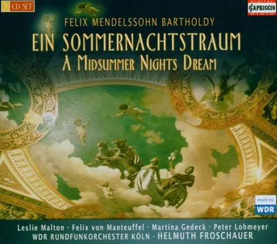 Obrázok produktu pre Felix Mendelssohn Bartholdy (1809-1847): (CD / Názov: A-G)