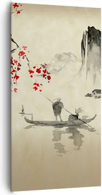 Produktbild von Bild auf Leinwand - Leinwandbild - Einteilig - Blume Kirschen Japan - 65x120cm - Wand Bild - Wanddeko - Wandbilder - Leinwanddruck - Bilder - Wanddekoration - Leinwand bilder - PA65x120-5020
