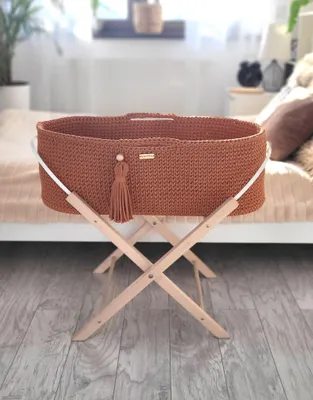 Obrázek produktu pro Boho Dětská Postýlka s Konstrukcí Terracotta a Antibakteriální Matrací Silver
