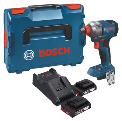 Image de Visseuse à chocs sans fil Bosch GDX 18V-285 Professional 18 V 285 Nm + 2 batteries 2,0 Ah + chargeur + L-Boxx