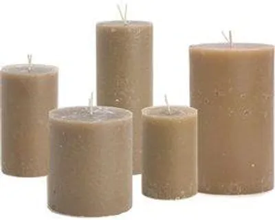 Cactula Stumpenkerzen-Set – Camel – 5 Stück