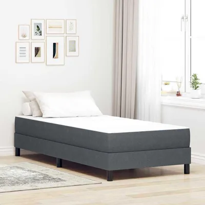 Image de Maison Exclusive - Matelas avec sommier Gris 80 x 200 cm Tissu