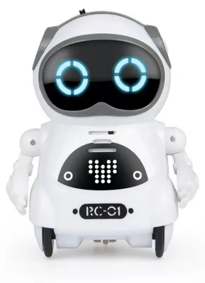 Produktbild von Zimilo Interaktiver Taschenroboter für Kinder, mit Sprachdialog, Tanz- und Singfunktion, Automatischem Schlafmodus, Lernen und Unterhaltung, Weiß