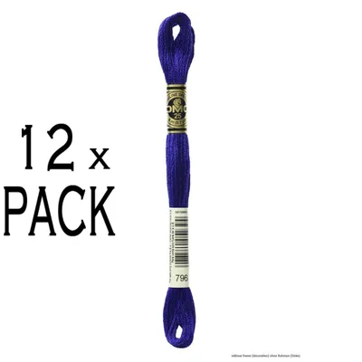Obrázok produktu pre 12x DMC vyšívacia niť Mouline Special 117MC -796, 6 vrstiev, 8 m, VPE
