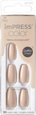 Image de KISS imPRESS colour Press-On Manucure M (506 Milk) 30 ks