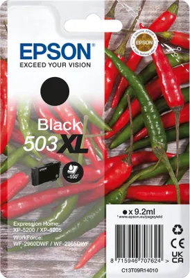 Zdjęcie produktu dla Epson Singlepack Black 503XL Ink, High (L) Yield, Czarny, 9,2 ml, 1 szt., Jednopak