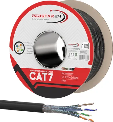 Produktbild von Cat 7 Erdkabel Netzwerkkabel Verlegekabel Outdoor UV Außen Rj45 Stecker CAT 8 100m Keine Wahl