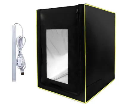 3D-Drucker-Gehäuse, groß, schalldicht, staubdicht, mit LED-Licht, 635x535x750 mm