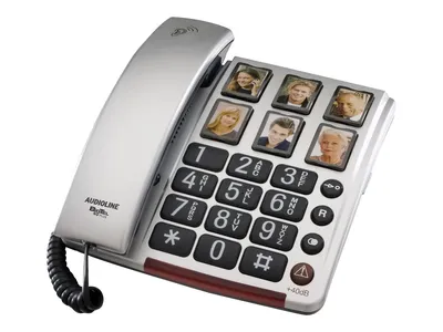 Produktbild von amplicomms BIGTel 40 plus, Großtastentelefon Silber