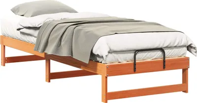 Image de Cadre de lit Marron 80 x 210 cm Pin massif