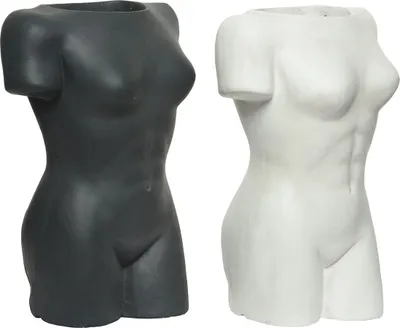 Produktbild von Gilde Fiberglas Pflanzgefäß Torso "Frau" VE 2 so 99361