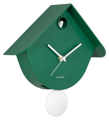 Produktbild von WANDUHR Retro Cuckoo - Grün - 7,5/25,5/25,8 cm