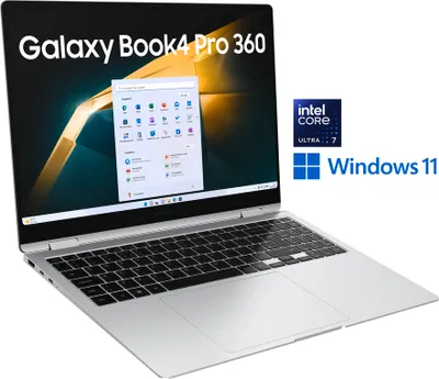 Produktbild von Samsung Galaxy Book4 Pro 360 - Flip-Design - Intel Core Ultra 7 155H / 1.4 GHz - Evo - Win 11 Pro - Intel Arc Graphics - 16 GB RAM - 512 GB SSD NVMe - 40.6 cm (16″)