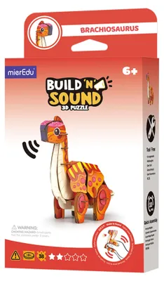 Produktbild von mierEdu 3D Puzzle Spielzeug Brachiosaurus mit Soundeffekt