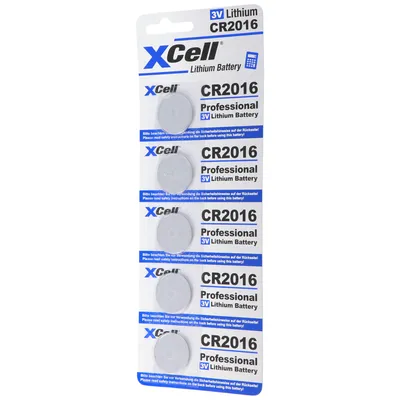 Produktbild von 5er-Sparset CR2016 Lithium Batterie 3V, CR2016 Batterien im praktischen 5er Set