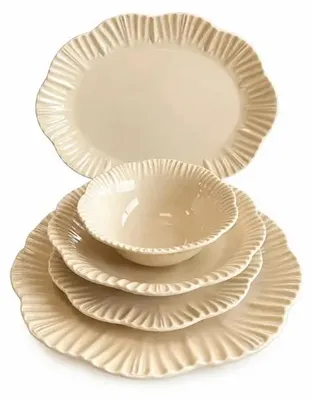 Image de Bricard Bernis service de table dîner beige 25 pièces