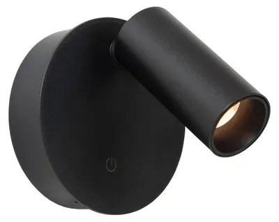 Obrázok produktu pre TONI – Nabíjateľný nástenný reflektor / nástenné svietidlo – Akumulátor – Ø 8,1 cm – Stmievateľné LED – CCT – 1x2 W 2700 K/4000 K – Magnetické - Čierna